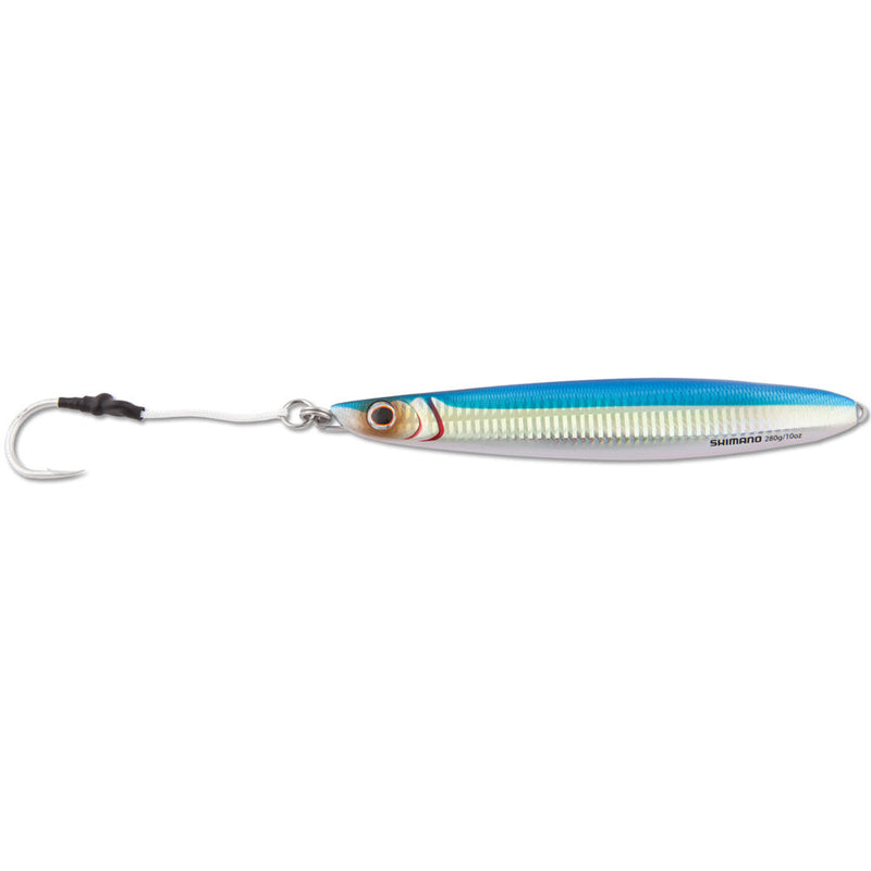 Butterfly flat-side jig - Blue Sardine with hook