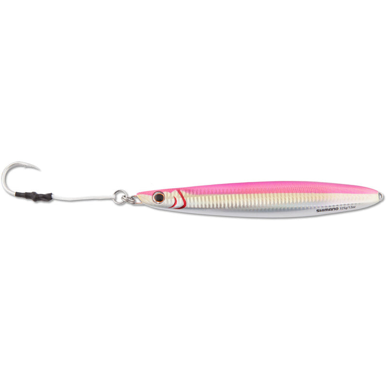 Butterfly flat-side jig - Pink Silver with hook