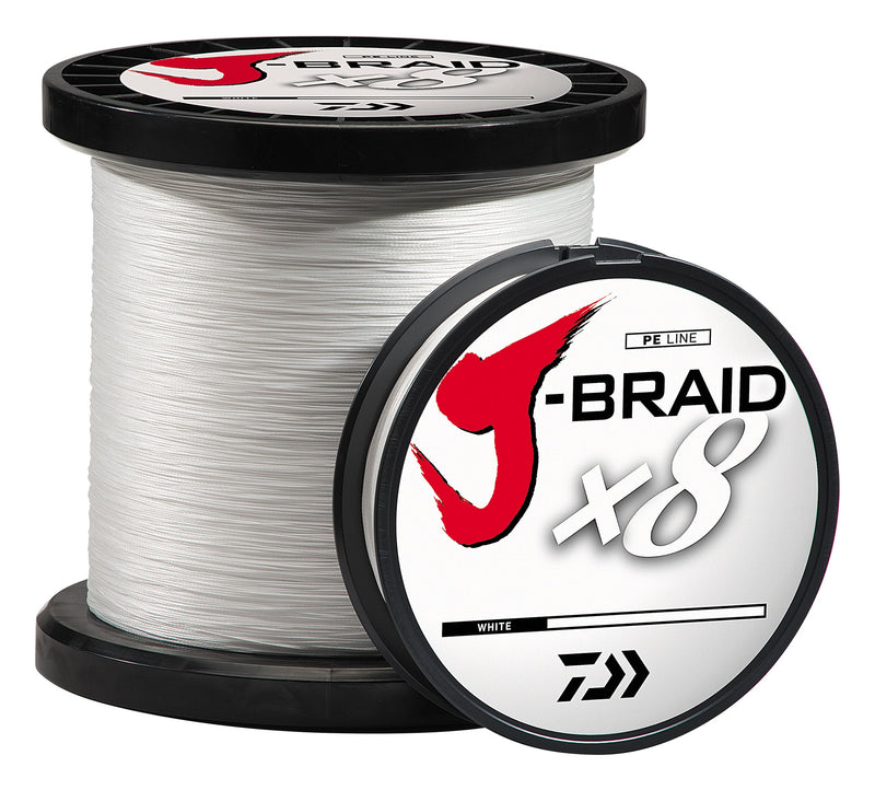 Daiwa J-Braid 3000M - White – Crook and Crook Fishing, Electronics, and  Marine Supplies