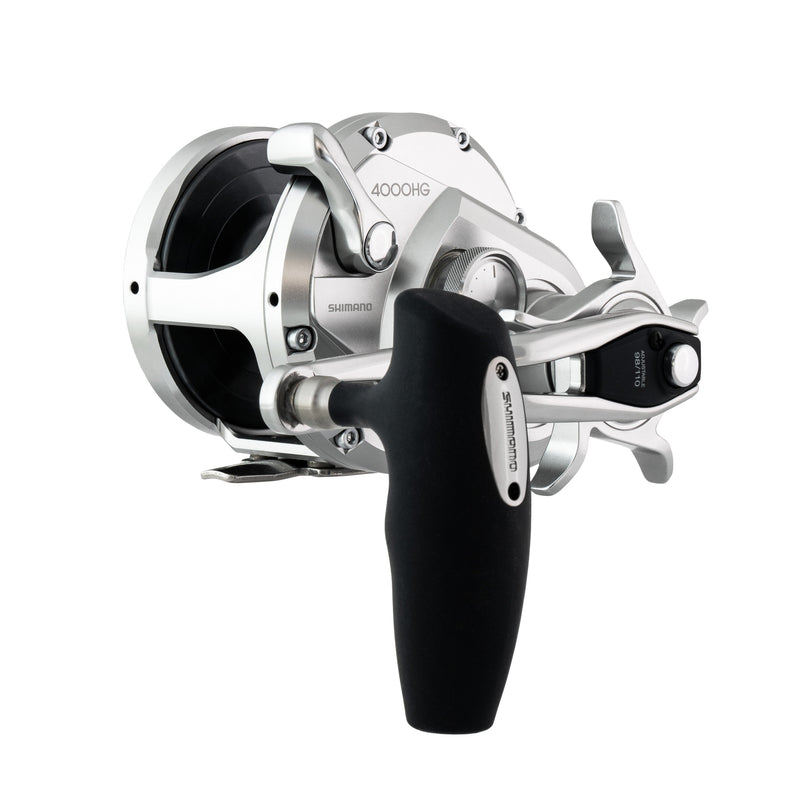 Ocea JG4000HG jigger reel close up handle