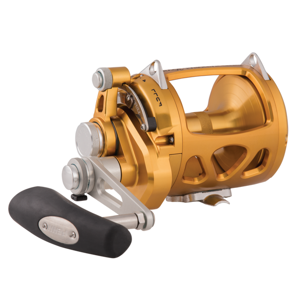 Penn International VISW 30 Gold Reel angled view