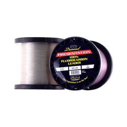Clear and Pink 500 yard spools Diamond Presentation 100% Fluorocarbon Leader