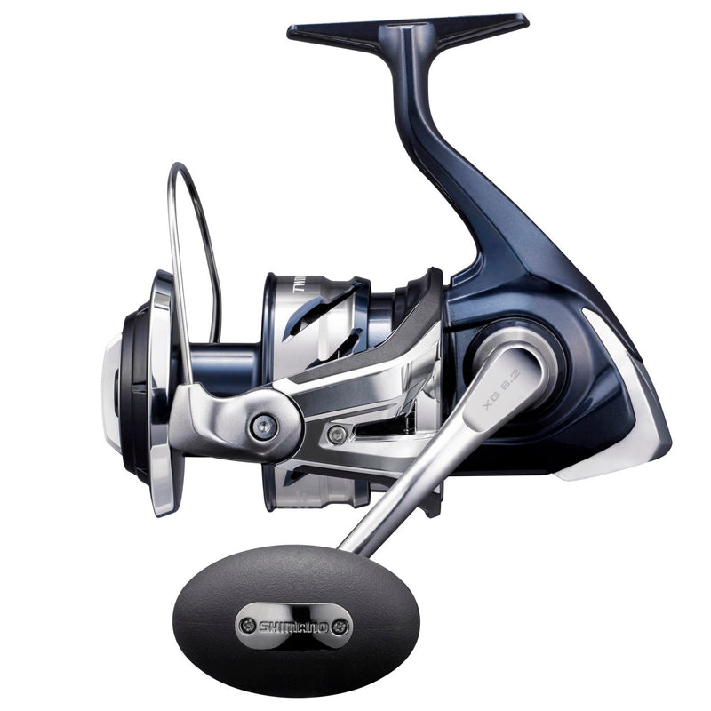 Shimano TwinPower SW spinning reel view of left side