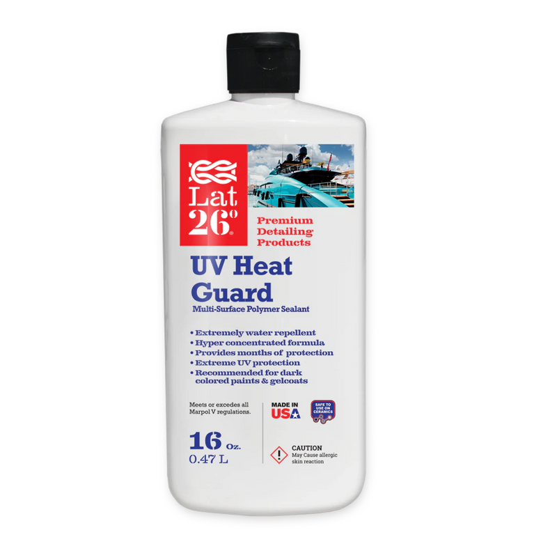 White bottle of UV Heat Guard 