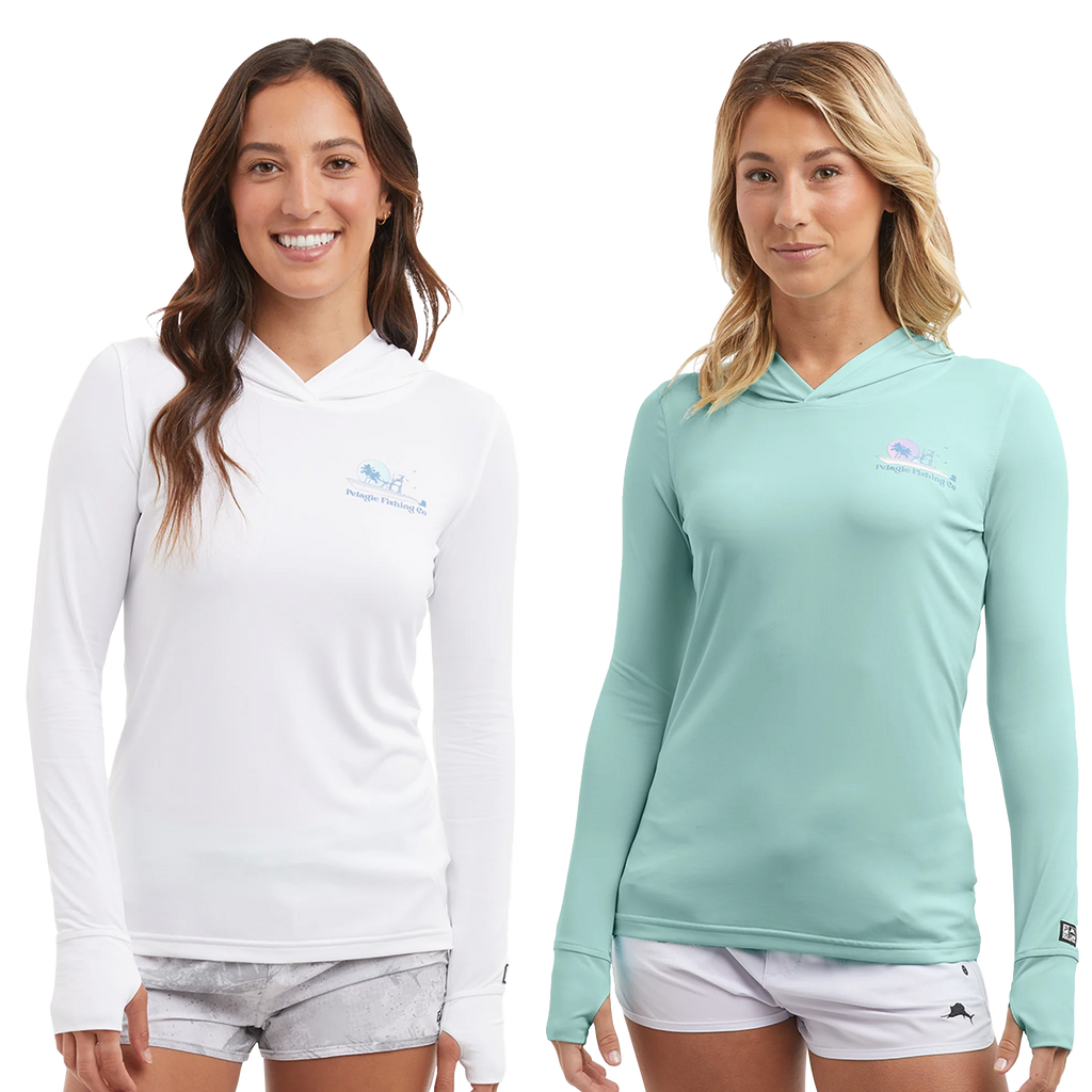 PELAGIC Women's AquaTek Evening Fade Hooded Fishing Shirt – Crook