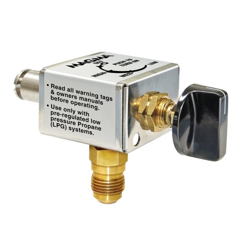 Stainless steel Low Pressure Control Valve Low Output with black nob