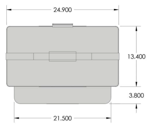 9 x 18 padded grill case measurements