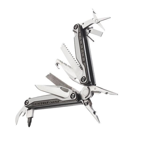 Charge plus TTi Multi-tool fanned out to show tools included at angle