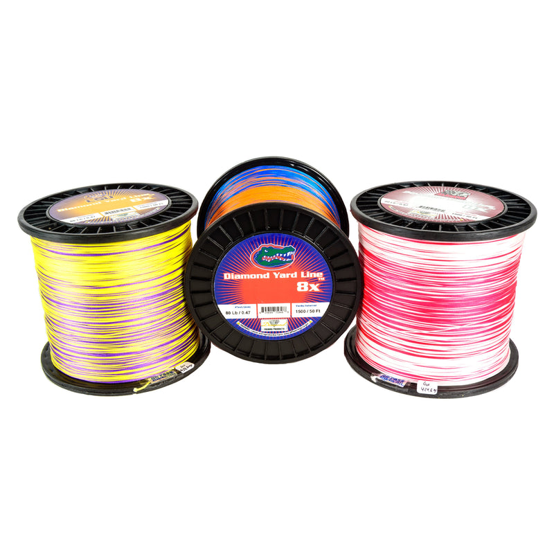 Diamond Fishing Products Yardline Collegiate Series LSU Braided Fishing Line - Purple/Yellow by Sportsman's Warehouse