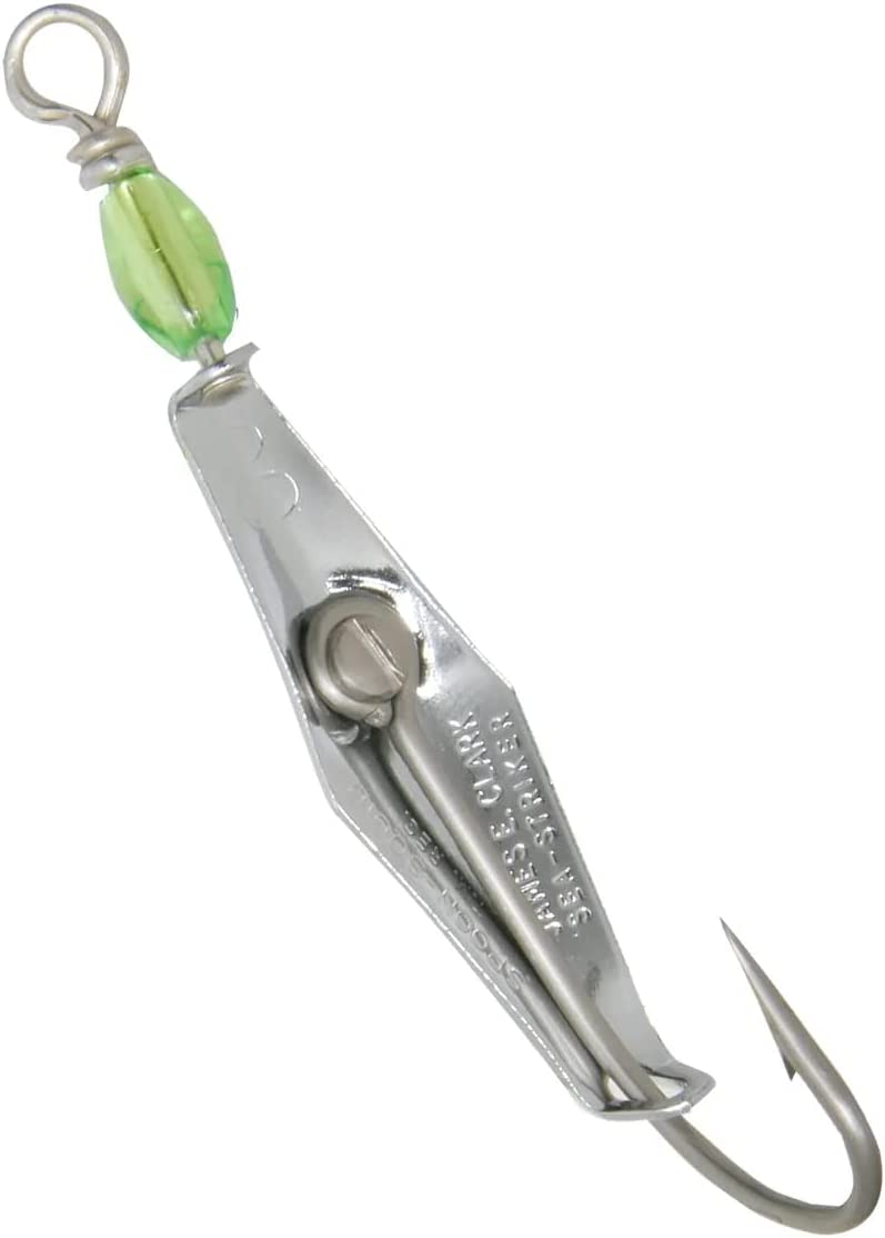 underside of spoon showing hook and bead