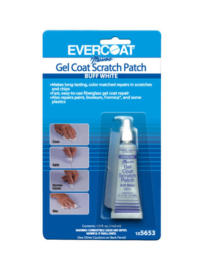 Scratch patch buff white