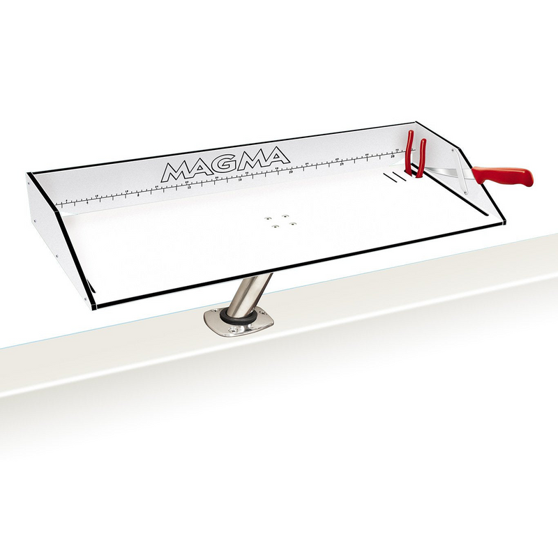 White Bait/Fillet Mate Table with LevelLock Mount. 20 inches