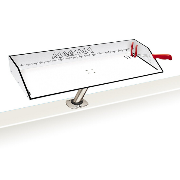 White Bait/Fillet Mate Table with LevelLock Mount. 20 inches