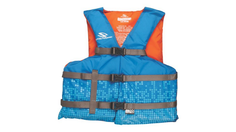 Blue Stearns life jacket 