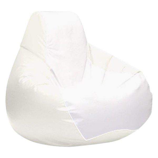 All White Medium Teardrop Bean Bag Chair