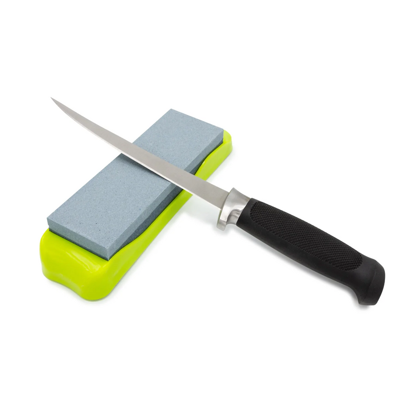 Sharpening stone shown with fillet knife