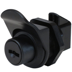 Black lock and knob
