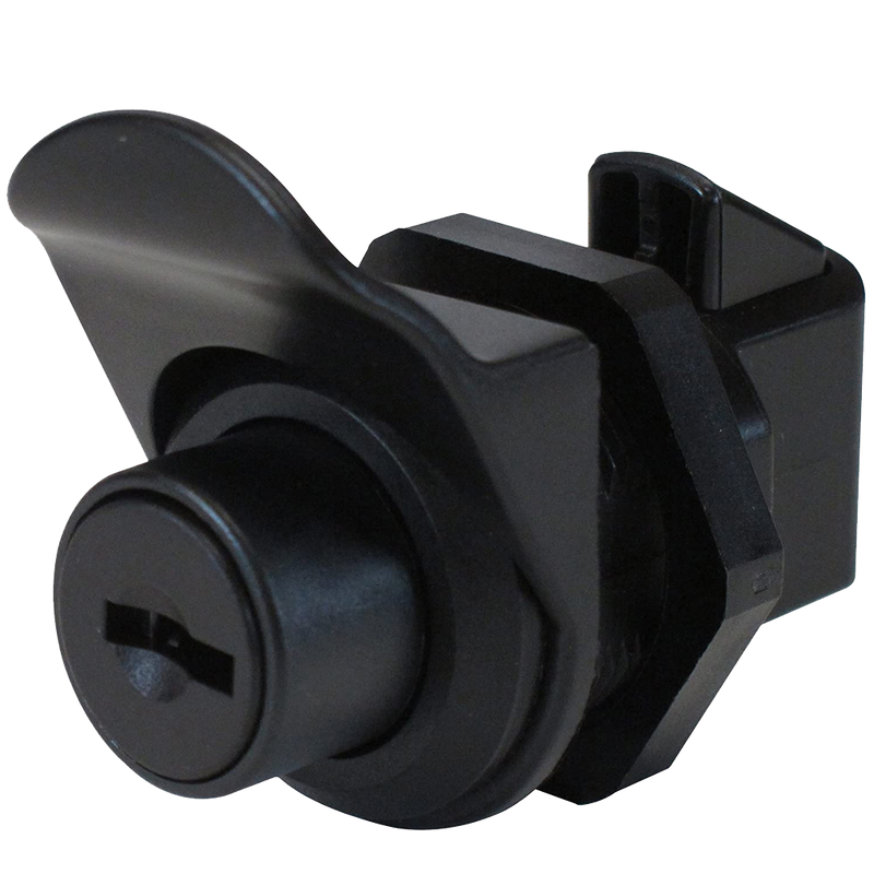 Black lock and knob