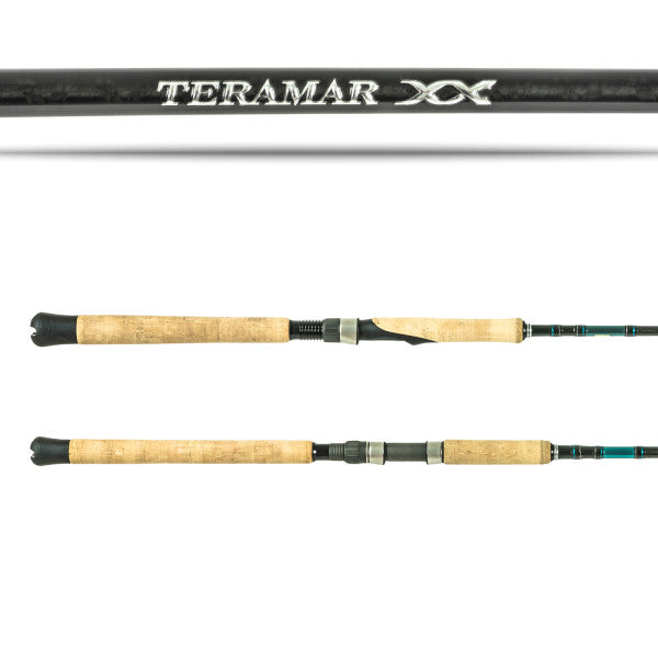 Teramar XX logo and rod cork grips