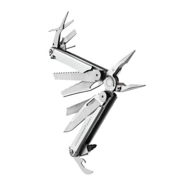 Wave plus multi-tool fanned at angle showing tools
